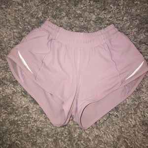 Size 2 lululemon light purple shorts